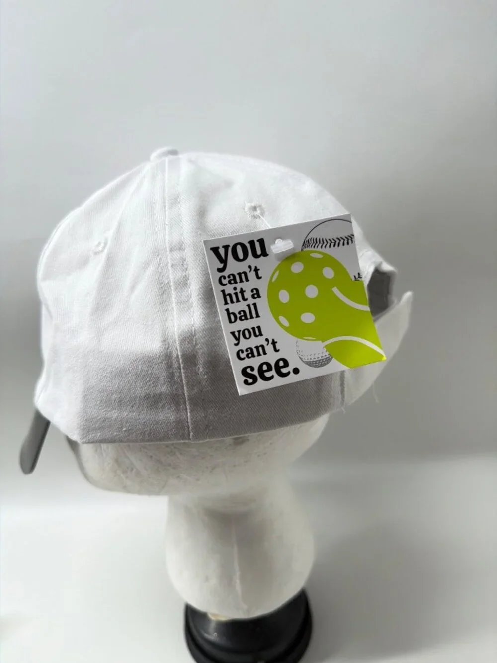 Visto Sports White Visor Hat With Transparent UV Brim Unisex OS